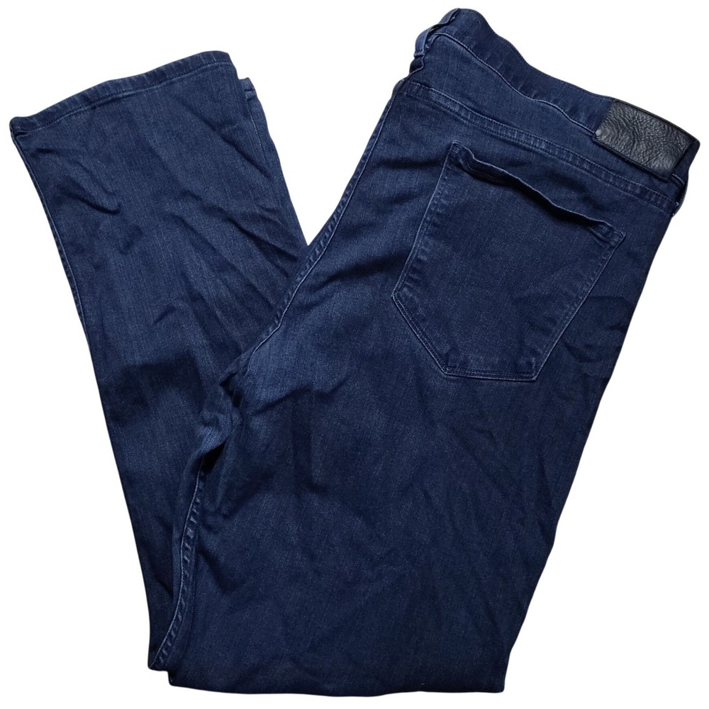Paige Normandie Jeans Mens 38x29 Blue Straight Leg Stretch Dark Wash